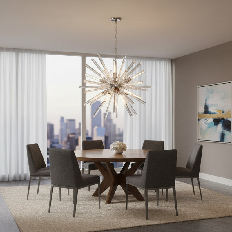 Orren Ellis Tietjen 9-Light Sputnik Sphere Chandelier & Reviews